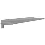 Painted Metal Shelf for Chemical Resistant Benches, Grey, 12 x 72" redirect to product page